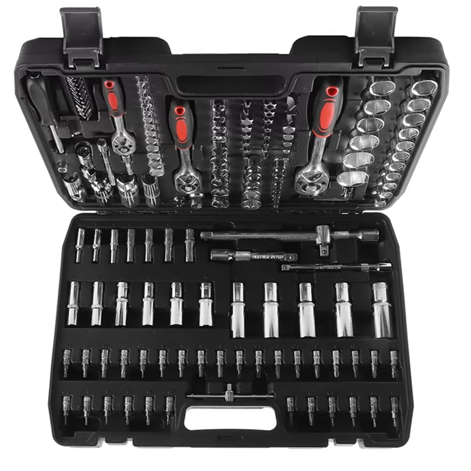 Set attrezzi da meccanico 171 Pz Set Di Chiavi A Bussola Strumento Di Riparazione Auto Chiave A Cricchetto Chiave 1/4 3/8 1/2 Chiave A Cricchetto Punte Per Cacciavite Strumento Mano