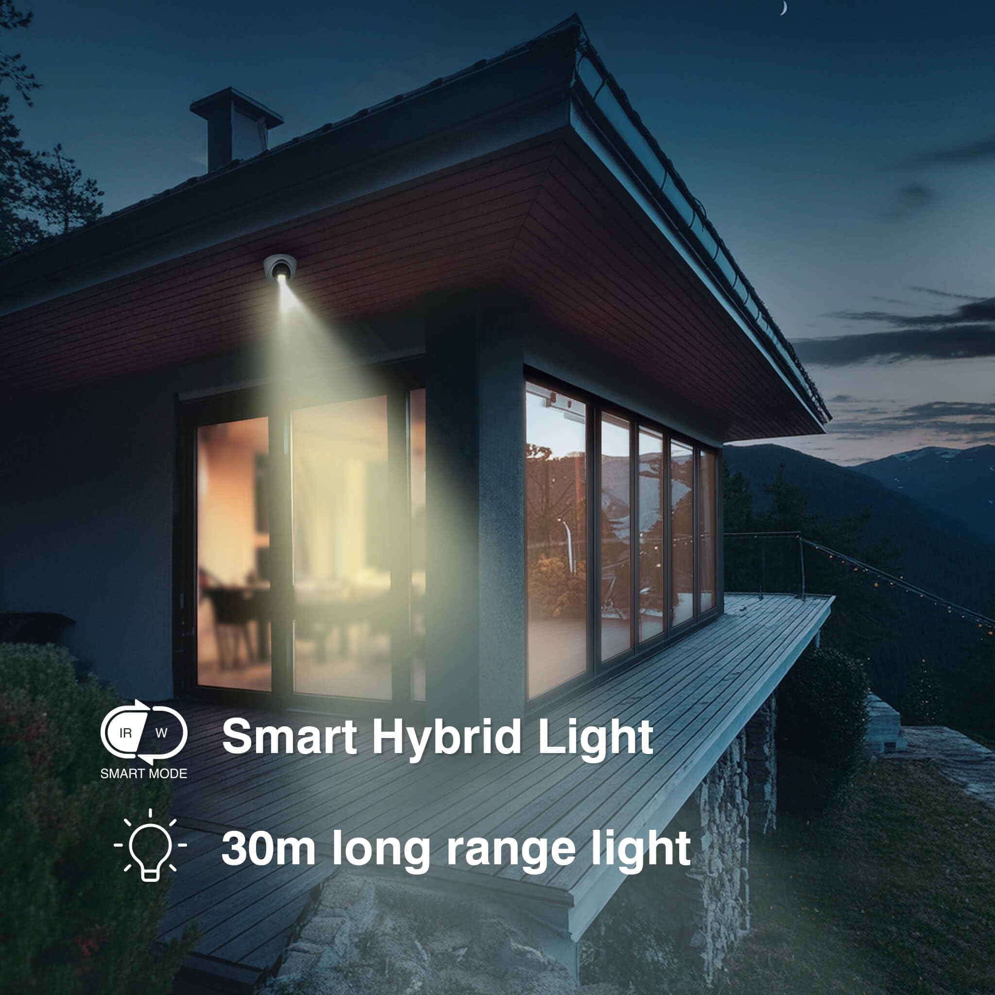 Hilook Set di telecamere di sorveglianza 4K per esterni, 4 x 8MP/4K PoE Dom Outdoor Camera | Visione notturna Smart Hybrid Light | Rilevamento di oggetti e persone | 8CH NVR 24/7 | HDD da 2TB