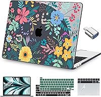 Vista 9 de Teryeefi para MacBook Pro Funda de 13 pulgadas 2022 2021 2020-2016 A2338 M2/M1 A2251 A2289 A2159 A1989 A1706, Funda rígida transparente para laptop