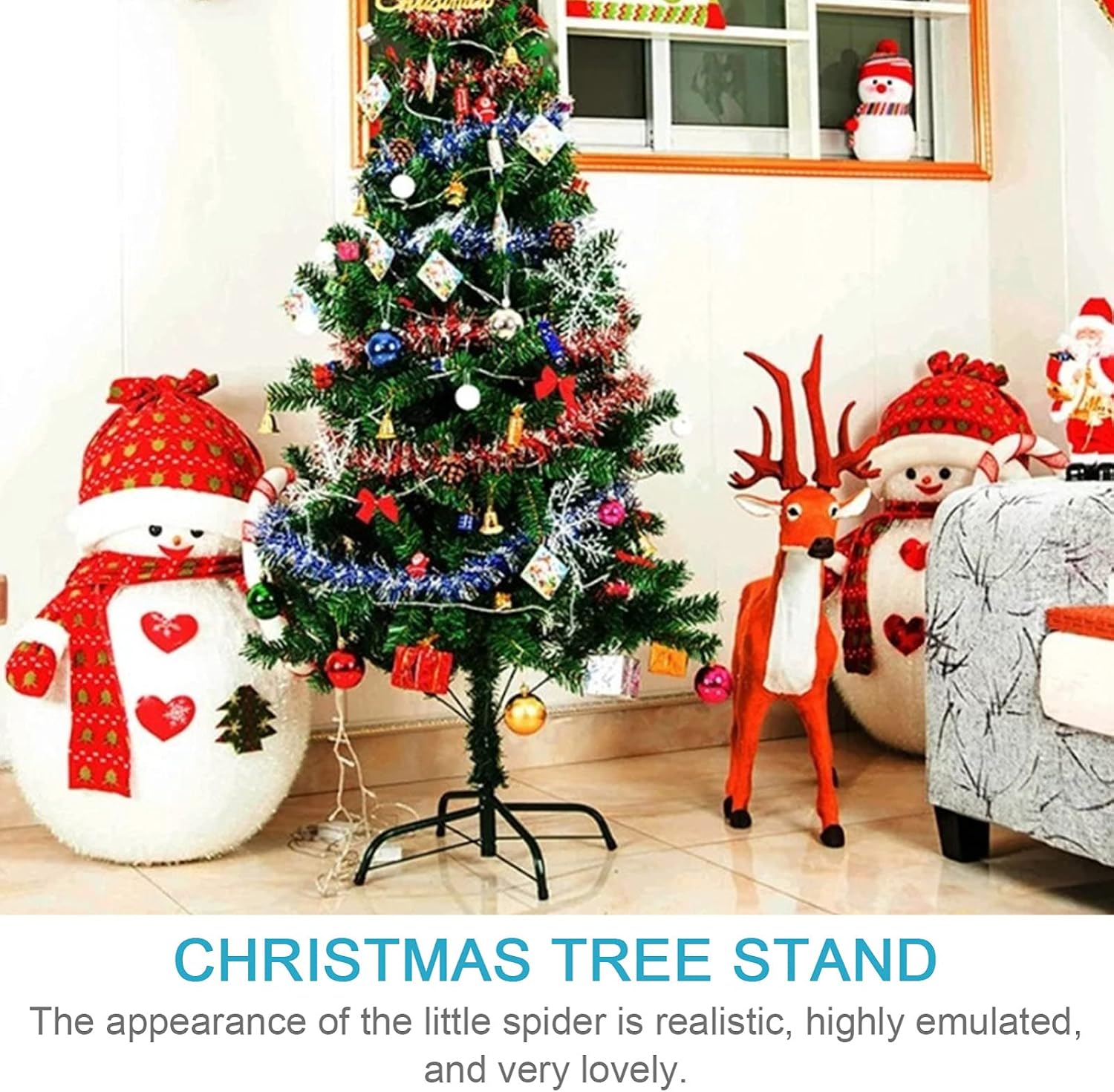 Homoyoyo 1pc Christmas Tree Iron Tripod Christmas Tree Holder Stand for Xmas Tree Holiday Tree Stand Christmas Tree Accessories Universal Christmas Tree Stand Xmas Tree Rack Represent Metal