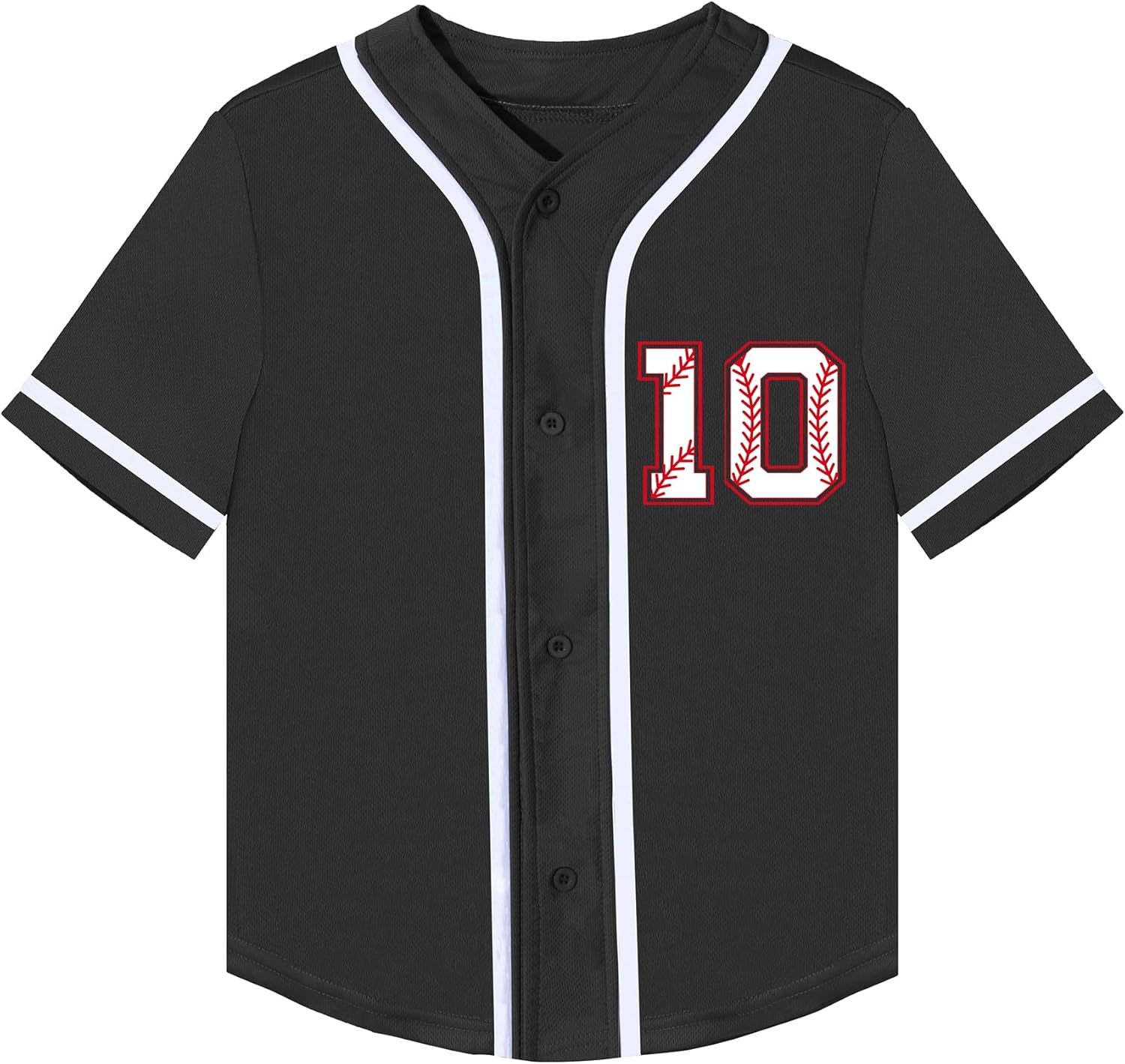 Kids Baseball Jersey Birthday Boy Shirt Birthday Outfit Personalized Sport Party Tee 7-10 Years Old - Image 2