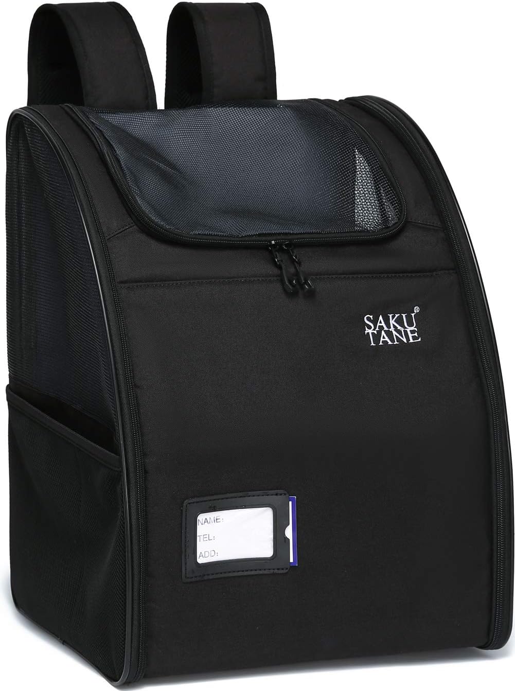 SAKUTANE Pet Carrier Backpack Dogs Cats,Ventilated Design,Cushion Waist,Foam Back,Safety Feature,Carry On Approved,Strong…