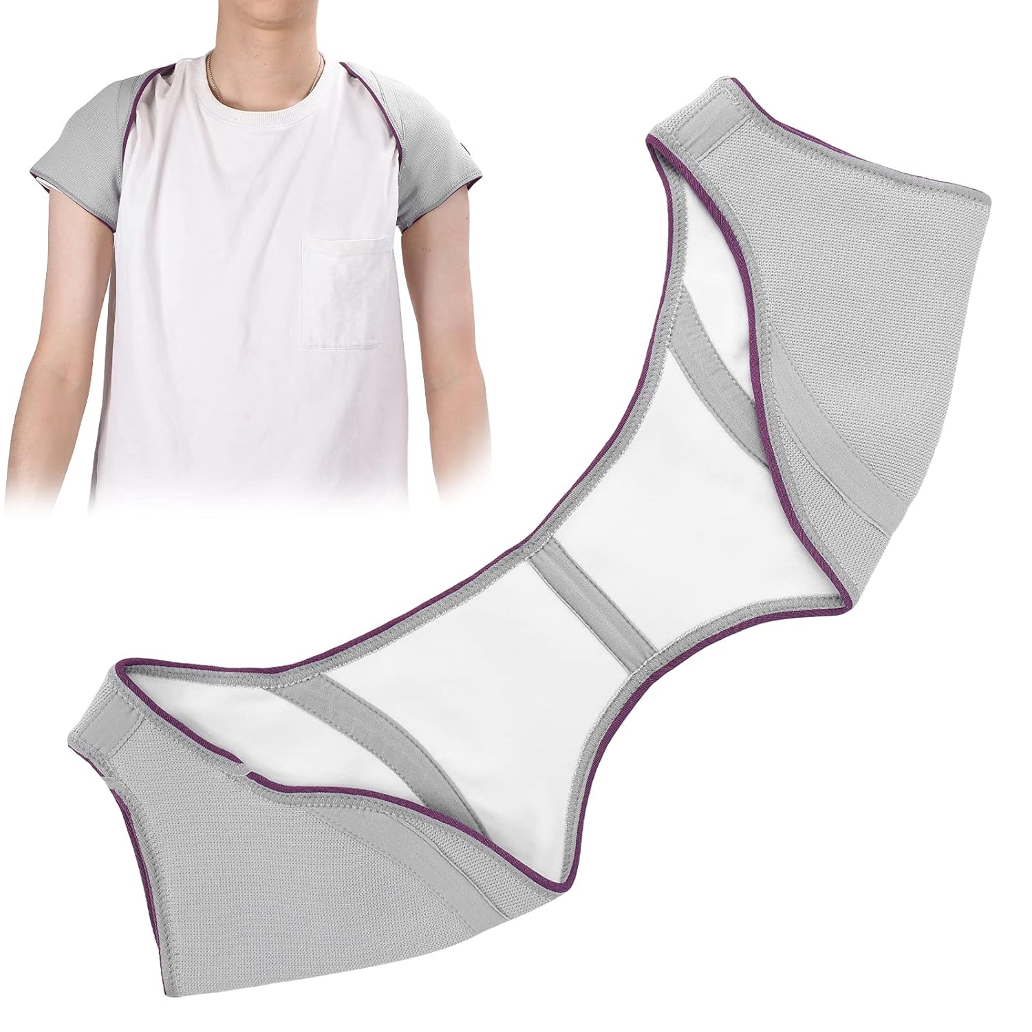 Dioche Double Shoulder Support Brace for Both Shoulders – Graphene Fibre Heat-Conducting, Breathable & Adjustable Unisex XL Wrap