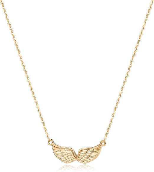 MEVECCO Gold Angel Wings Pendant 