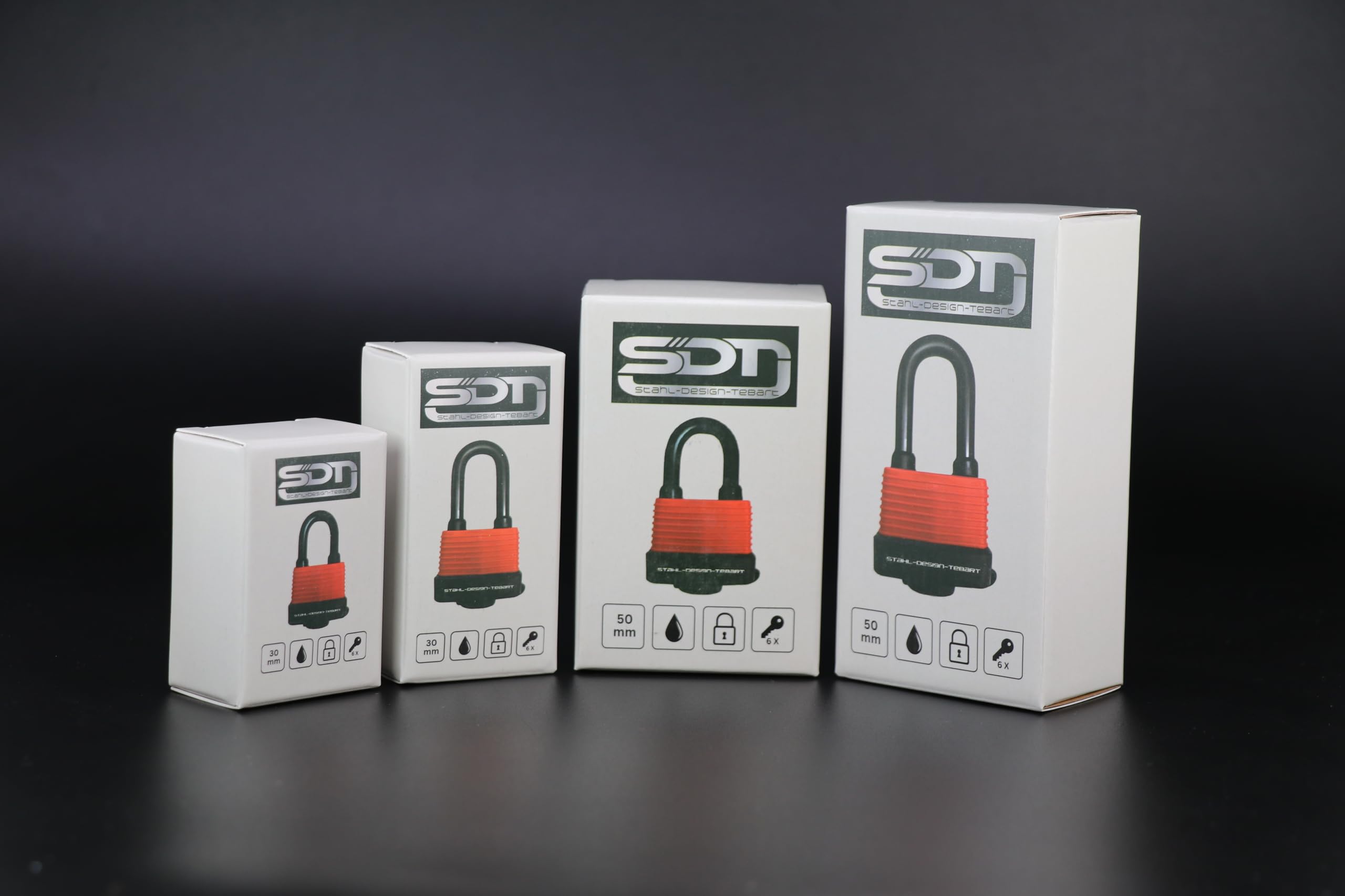 Lucchetto impermeabile da 30 mm con staffa alta – Robusto e resistente alle intemperie – Resistente alla corrosione e durevole – Ideale per cancelli, giardini, capannoni, garage e barche