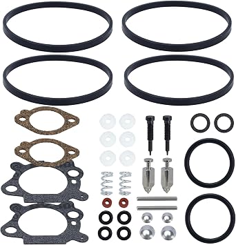 498260 Carburetor Overhaul Kit for Bri-gg-s S-tratto-n 398183 490937 492495 493762 498261 Carb Rebuild Gasket Kit
