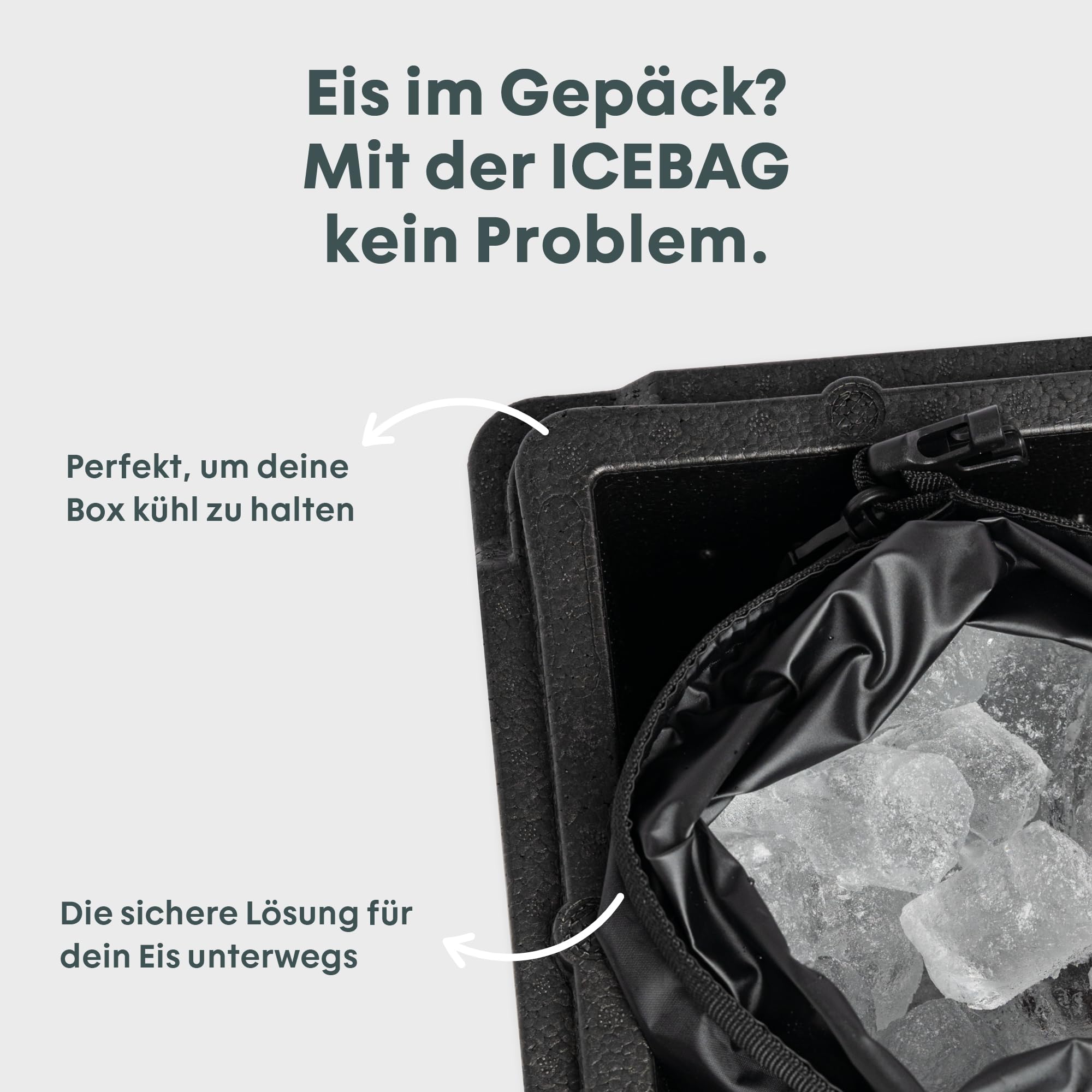 BOXIO - COOL: Kühlbox für Camping ohne Strom - Perfekte Kühltruhe mit unterschiedlichen Temperaturzonen Dank den BOXIO Kühlakkus - Thermobox für optimale Kühlung & Warmhaltung