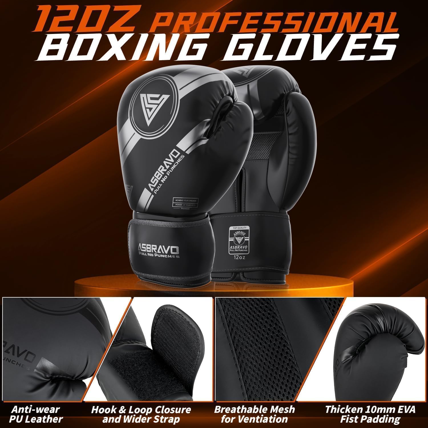 Boxsack Set für Erwachsene, 120cm schwere Boxsack mit 12oz Handschuhen, 5m Handverpackungen für MMA Karate Kickboxing Boxen Home Gym Training - Ungefüllt