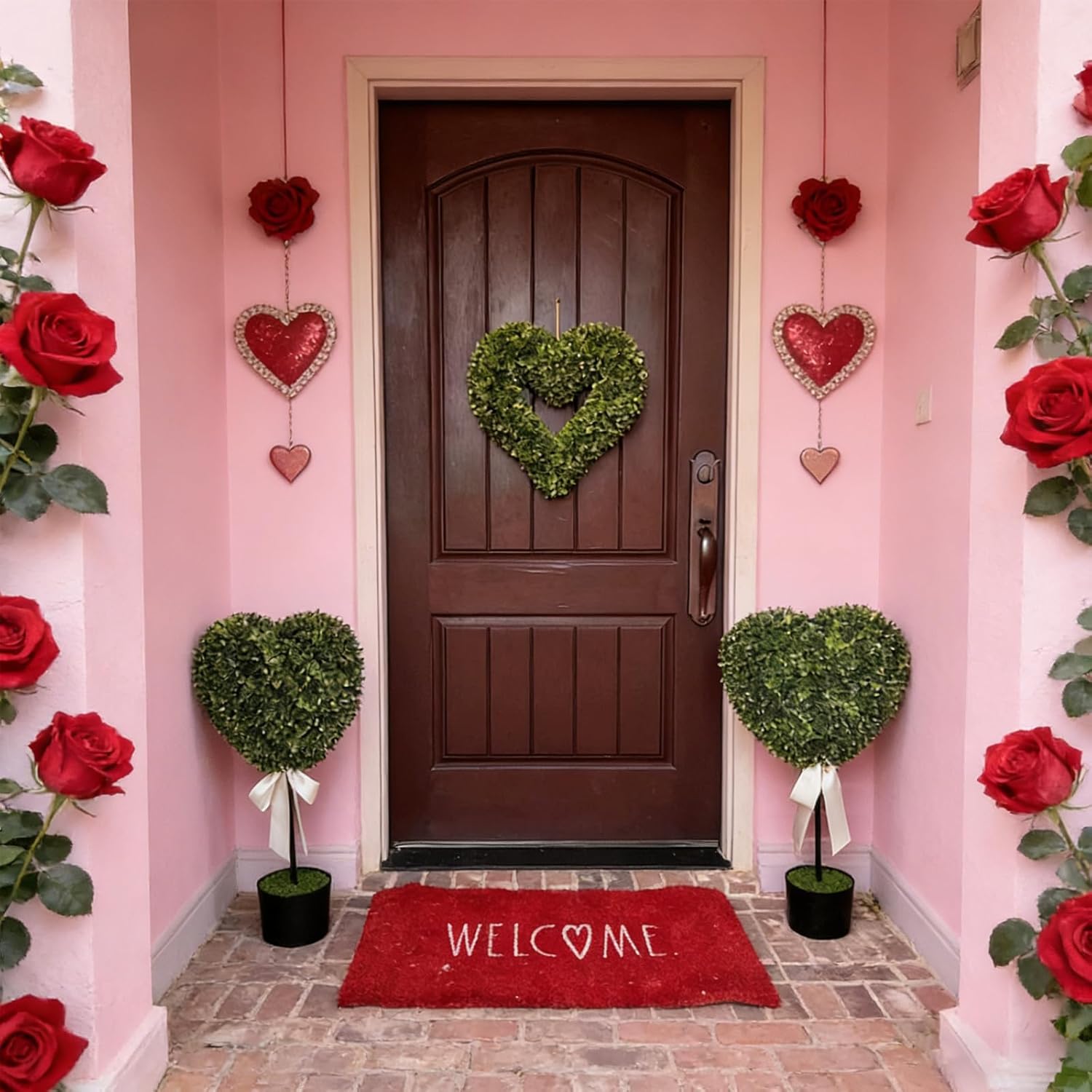 Garden Decorative Stake Heart Shape Decoration Plant Decorations for Indoor Outdoor Backyard Landscape Decoration Heart Shape