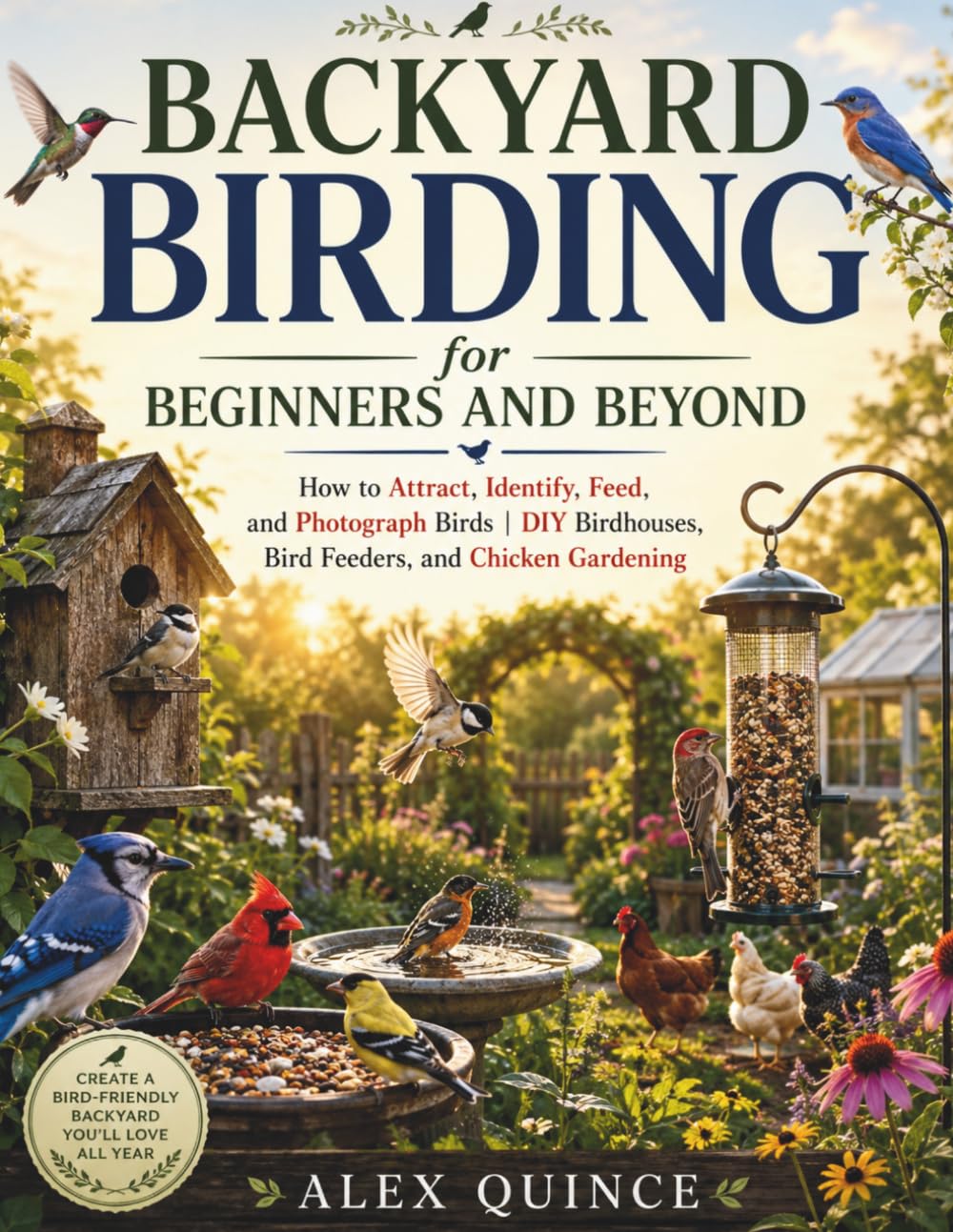 Backyard Birding for Beginners and Beyond: How to Attract, Identify, Feed, and Photograph Birds | DIY Birdhouses, Bird Feeders, and Chicken Gardening
