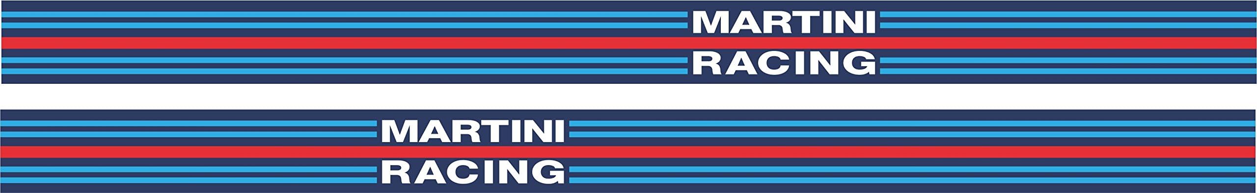 tcd Side Stripes x 2 Martini Racing Style 1275mm (50") x 13mm (.5")