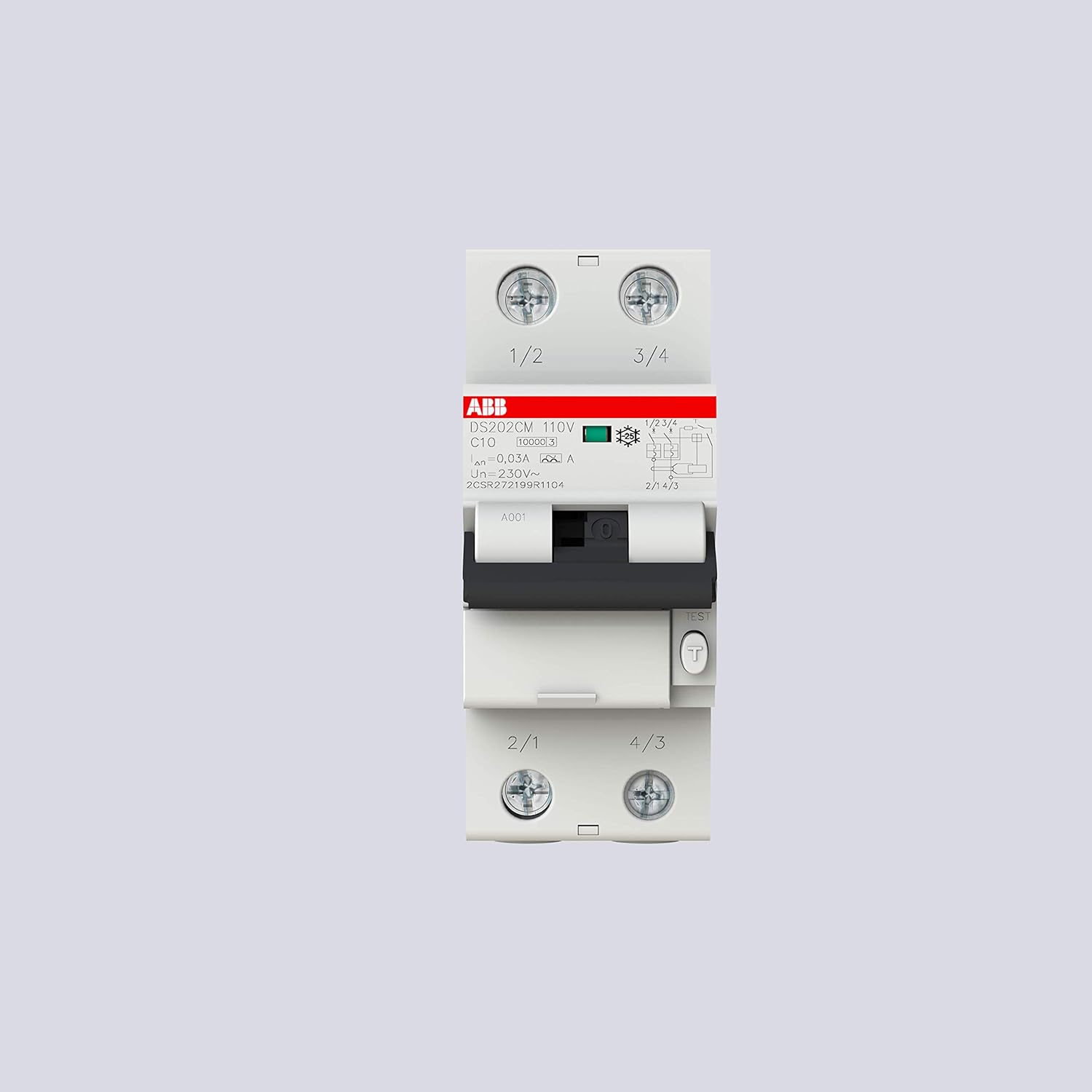 ABB DS202C M C10 A30 110V Residual current circuit breaker with ...