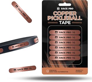 Copper Pickleball Paddle Weights – 1g Precision Strips, Pickleball Weights for Paddles, Pickleball Tungsten Tape & Lead Tape Alternative for Paddle Balance, Sweet Spot Control (Lead-Free)