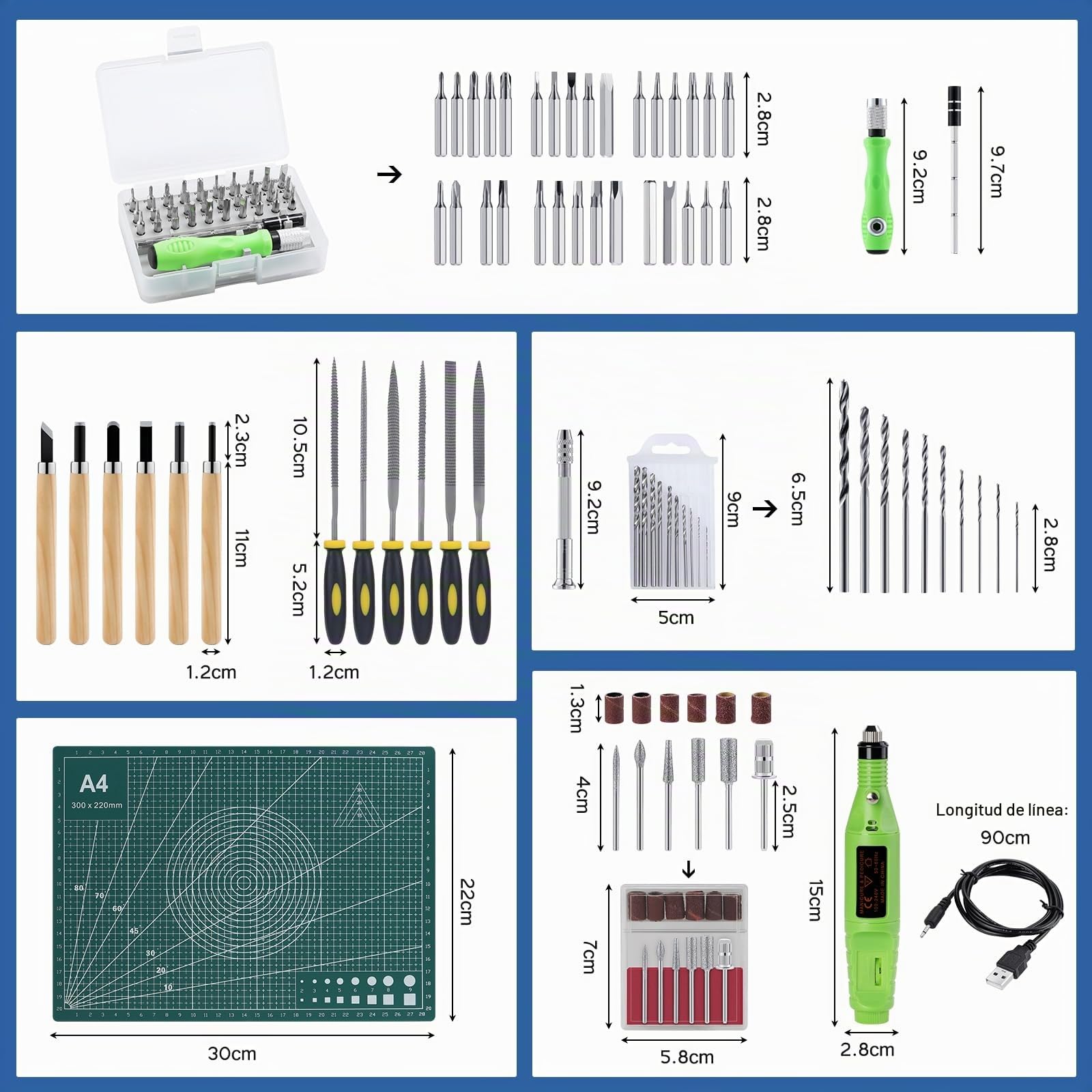 Gundam Model Tools Kit Hobby Model Tool Set Upgrade Model Basic Tools Craft Set with Electric Polishing Machine for Basic Model Building Crafts Repairing and Fixing, 109 Pcs