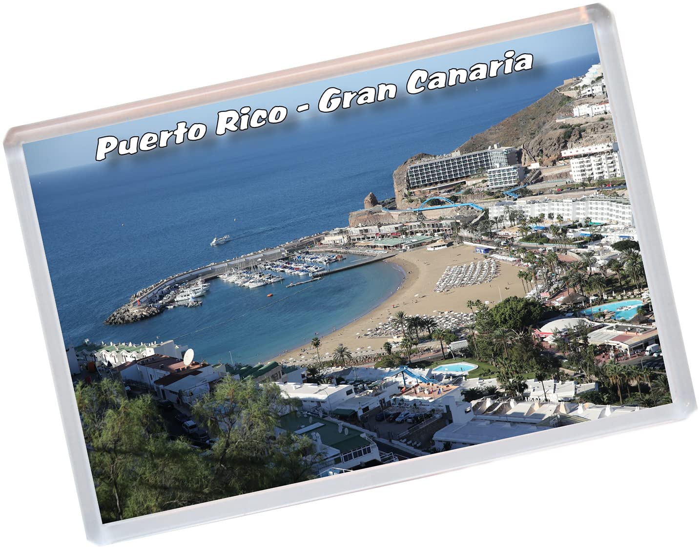 Baked Bean Store Multicolor Puerto Rico - Gran Canaria - 96 X 67Mm Jumbo Fridge Magnet/Magnets Bbsfhm562