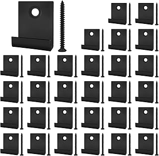 JINTANG 30 Pcs Composite Decking Clips, 8mm WPC Decking Boar