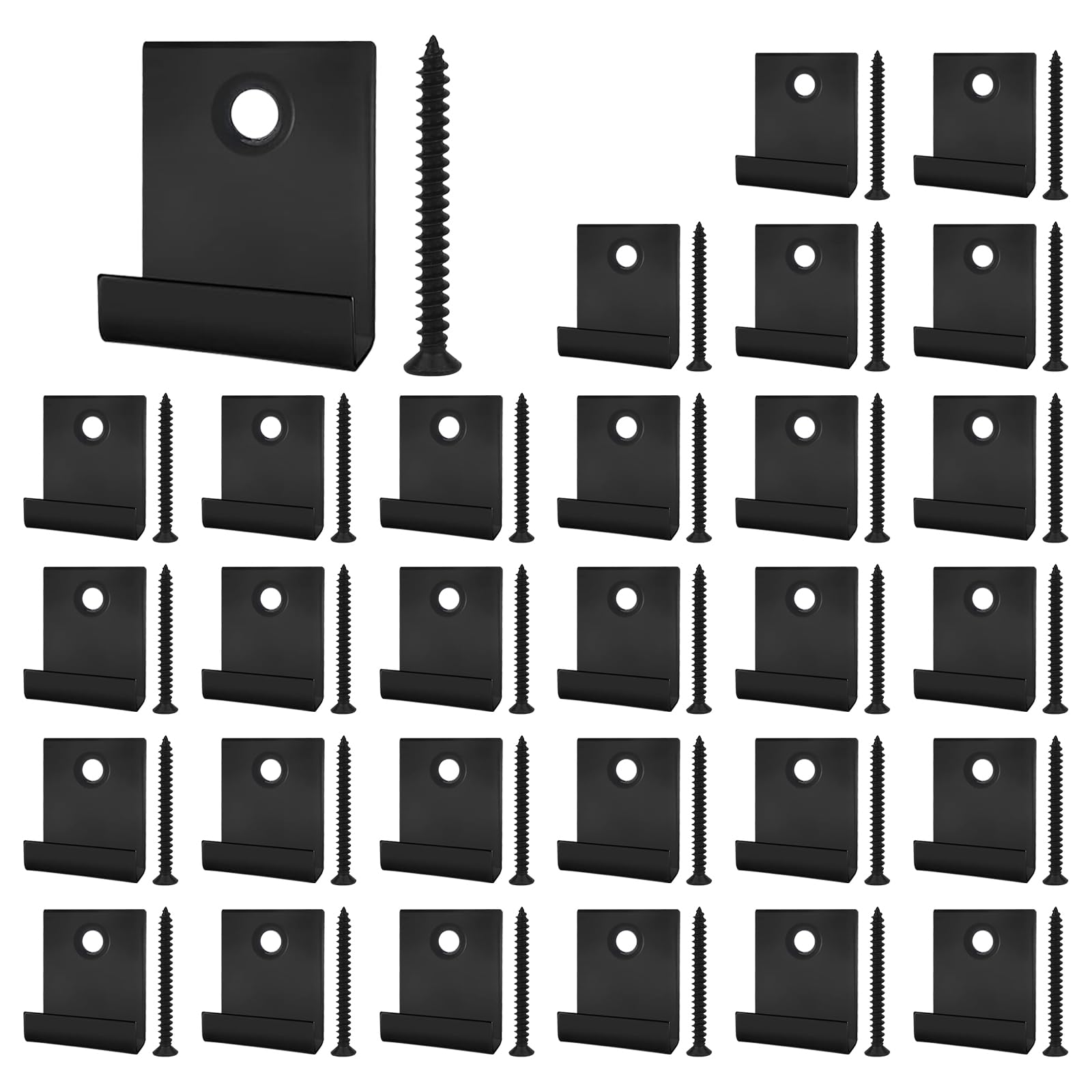 JINTANG 30Pcs Decking Clips, Stainless Steel 8mm WPC Decking Start Clips