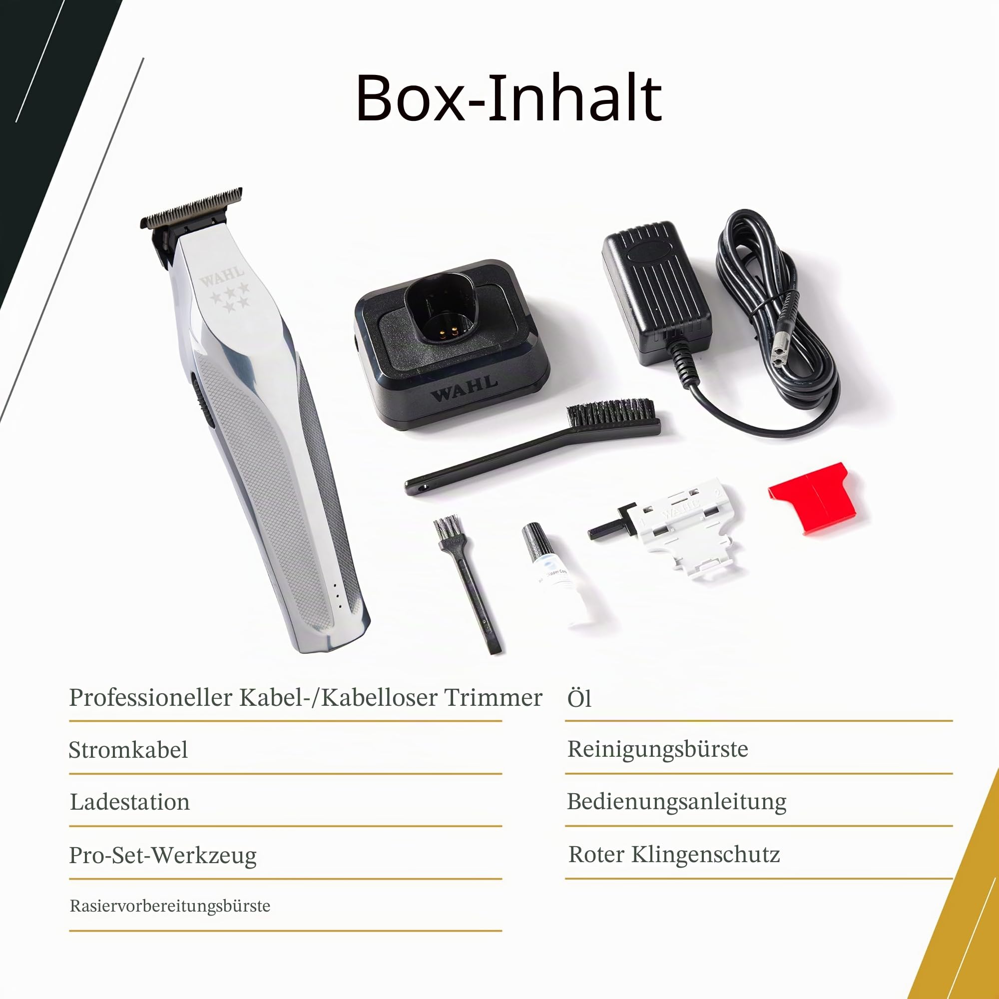 Wahl Professional Hochsichtbare Haarschneidemaschine, Präzisionsschnitt, adaptive Geschwindigkeitskontrolle, Betriebszeit von 135 Minuten