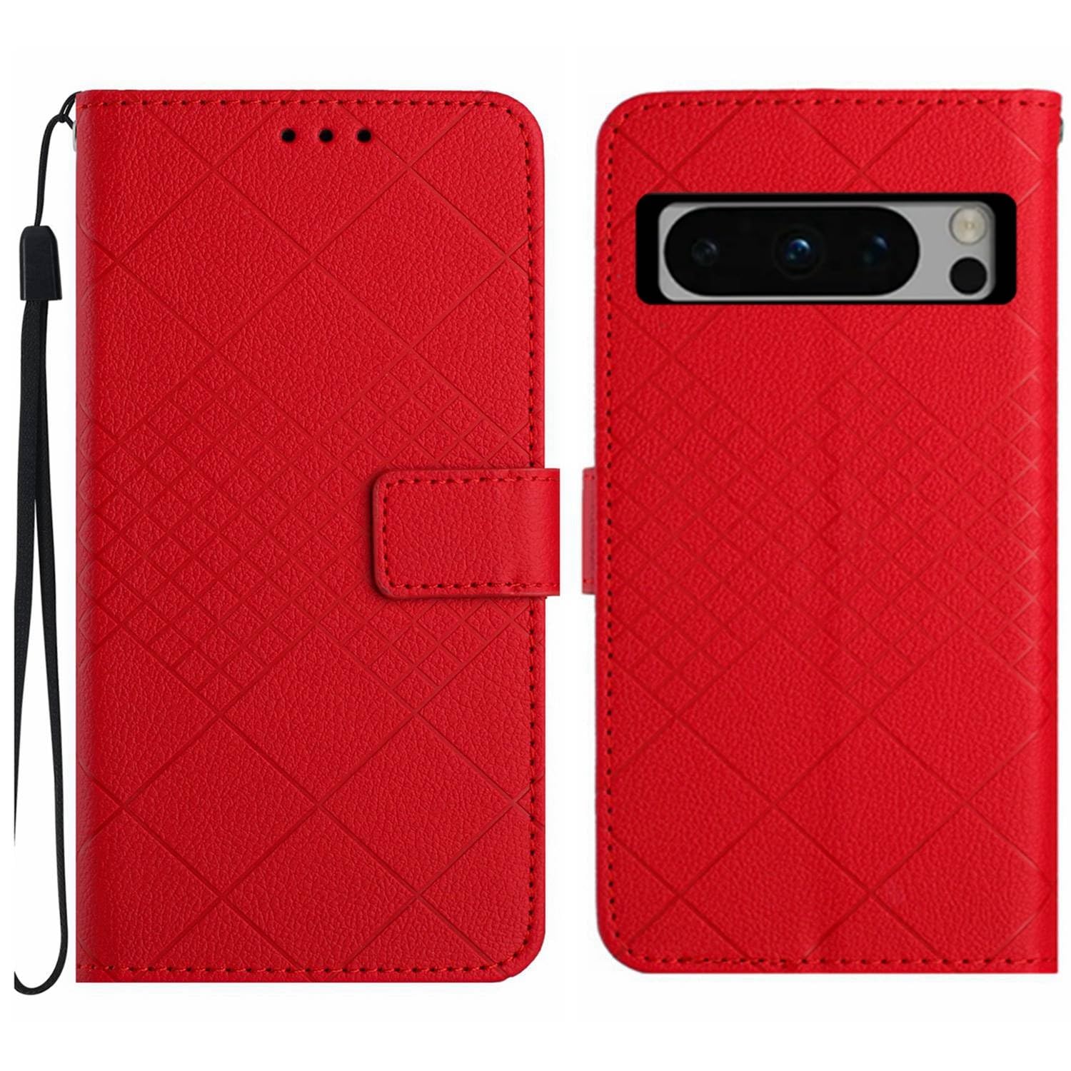 Étui Google Pixel 8 rouge à rabat pour vos déplacements urbains - 7