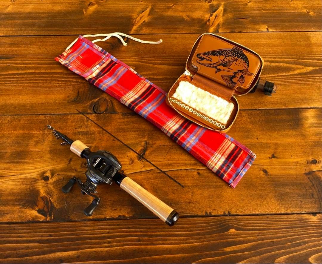 トラウトロッド テレスコロッド ウッドグリップ コンパクトロッド 渓流