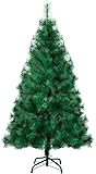 E T EASYTAO Árbol de Pino Navidad Artificial Prémium 2.1m, Decoración Navideña Realista con 320 Puntas de Rama, Decoracion con Base de Hierro Cruzado, Montaje Fácil, Muy Grueso Decoraciones