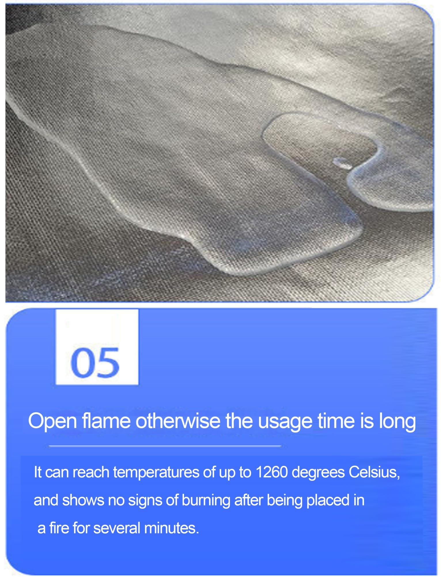 Manta aislante de fibra cerámica de alta temperatura con revestimiento de papel de aluminio para protección contra el calor en estufas, chimeneas, forjas, hornos y conductos