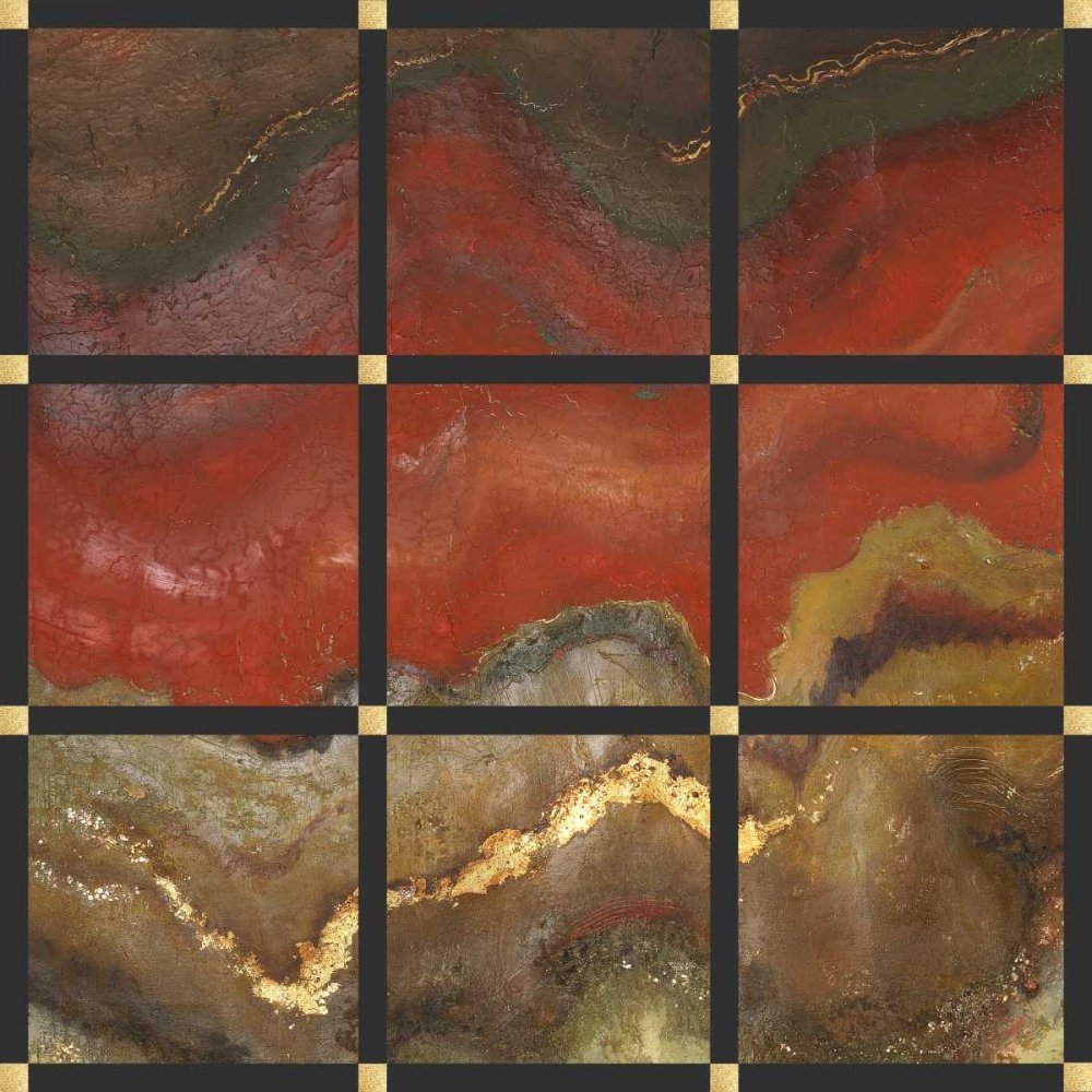 Feeling at home Underground i STAMPA su CARTA OPACA 220gr Patricia Pinto - Astratto quadrato Immagine d'arte x cornice cm_64_X_64
