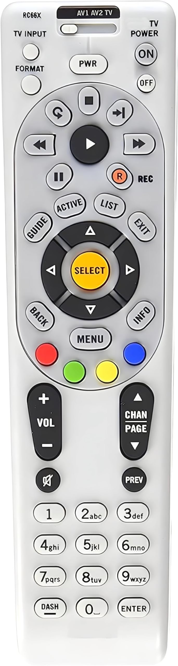 BUCK TAPE AS TOUGH AS A BUCK AT&T DirecTV RC66RX Programmable Universal Remote Control Replacement Compatible with R16, R22, H21, H22, H23, H24, HR21, HR22, HR23, HR24, HR34, and C31 Receiver