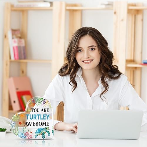 Vista 24 de Kathfly Regalos inspiradores para mujeres, recuerdo de corazón acrílico, regalo inspirador para novia, esposa, hija, en Navidad, cumpleaños