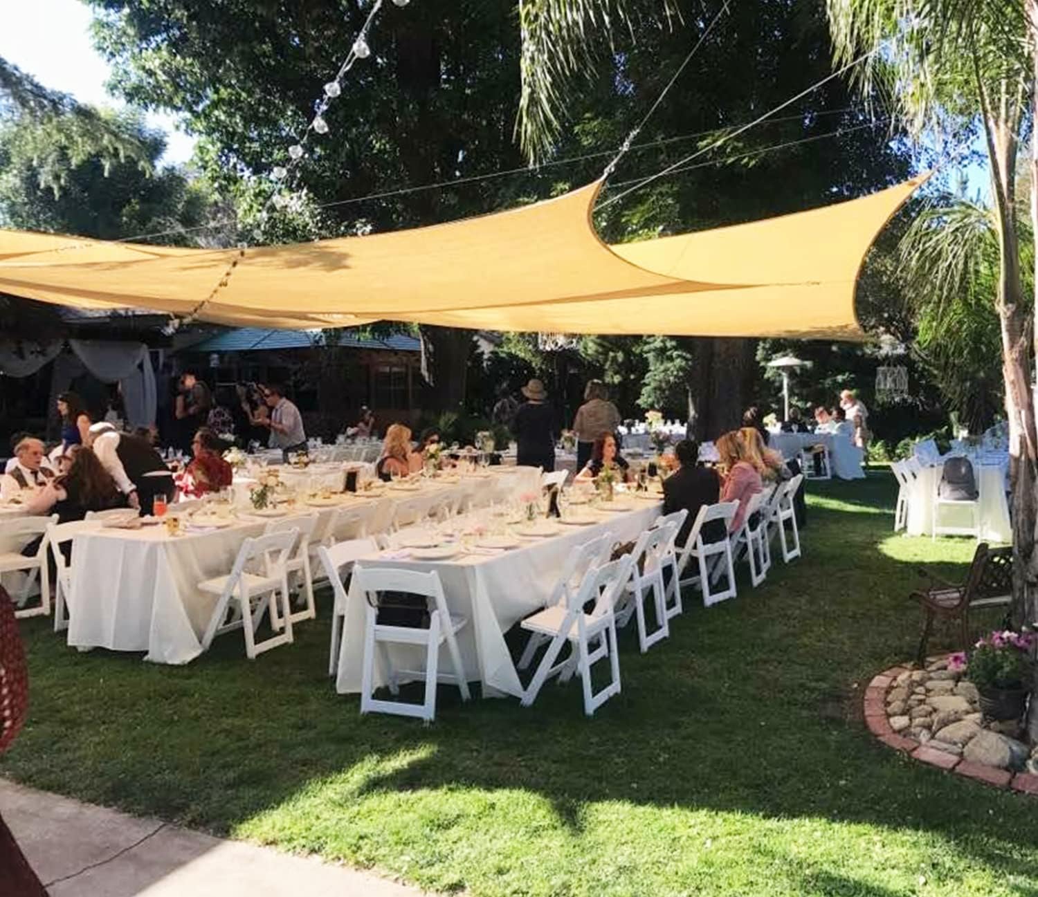 Ifenceview 8' x 31' Beige Rectangle UV Sun Shade Sail for Pergola Gazebo Patio Yard Driveway Pool Canopy Awning Outdoor Facility