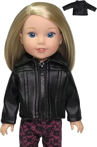 American Fashion World Chaqueta plateada para muñecas de 14 pulgadas  Calidad premium y diseño moderno  Moda de ropa y atuendo para marcas populares