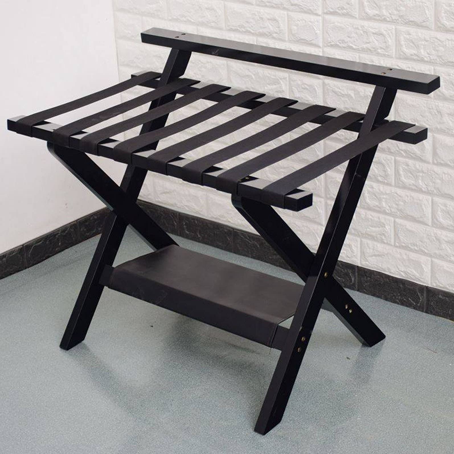 Porte-bagages de sol en bois pliable pour ne plus salir votre lit propre
