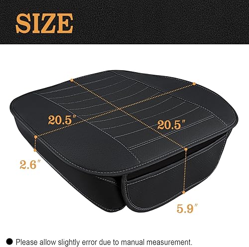 Miniatura 5 de Cojín de asiento de automóvil de alta calidad, cojín para asiento del conductor con espuma viscoelástica cómoda y parte inferior de goma