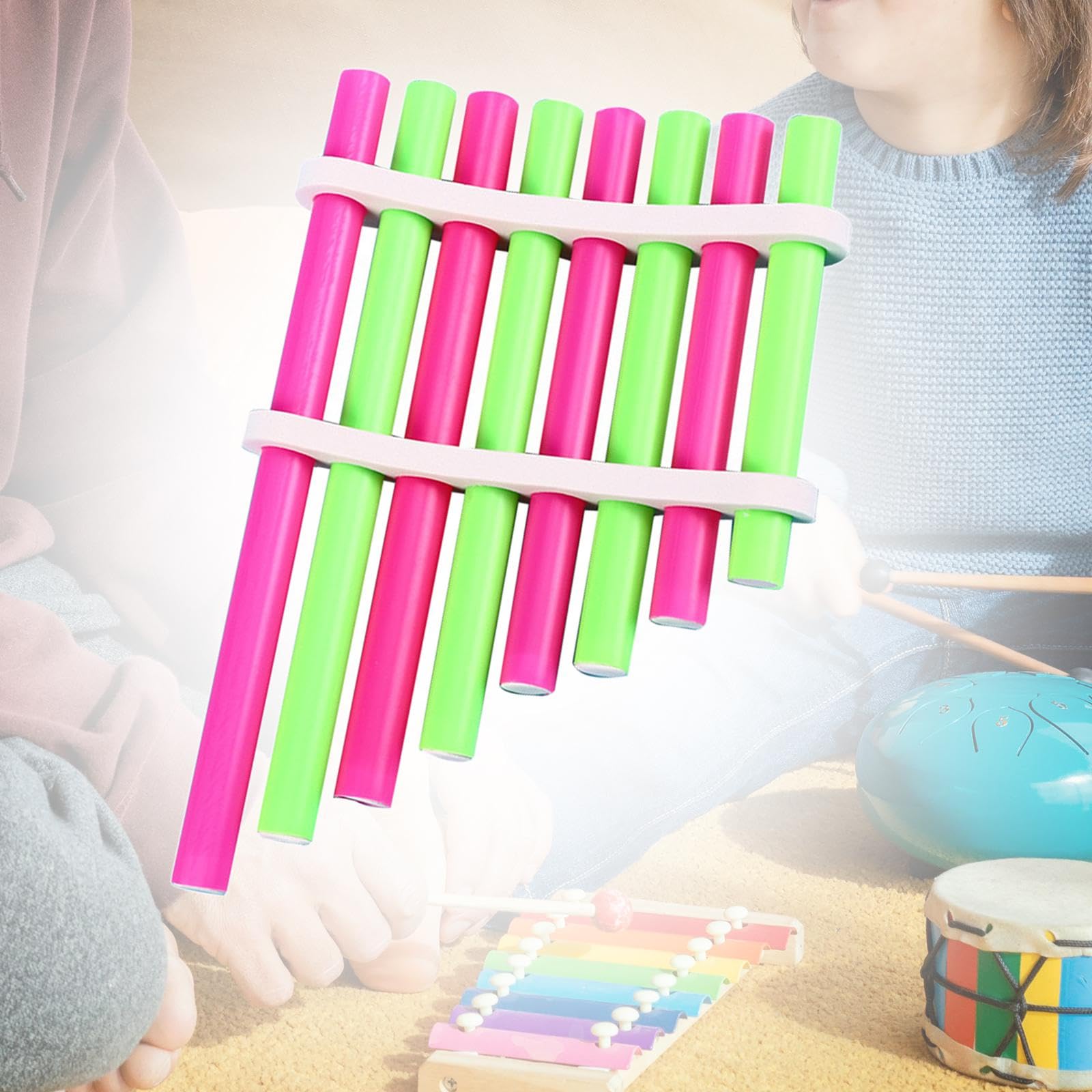 FLAUTO DI PAN Bambù 15 Tubi Strumento Musicale Tradizionale Cinese Tono Sol Per EUR 73,99 - IT - 11