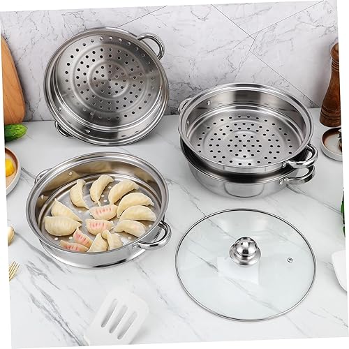 Miniatura 4 de Multifuncional 4-capa Pot Vapor Hervir Olla Asiática para Stock Home Kitchen Accesorio