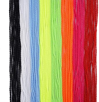 Polyester Yoyo String with 100pcs Professional Yoyos String Replacement for Responsive and Non Responsive Yoyos and 10 Pieces Finger Brace