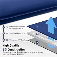Vista 6 de Tangkula Colchoneta de dormir autoinflable, colchón inflable de 3 pulgadas con valor de 9.5R, tapete de espuma aislante con almohada, almohadilla