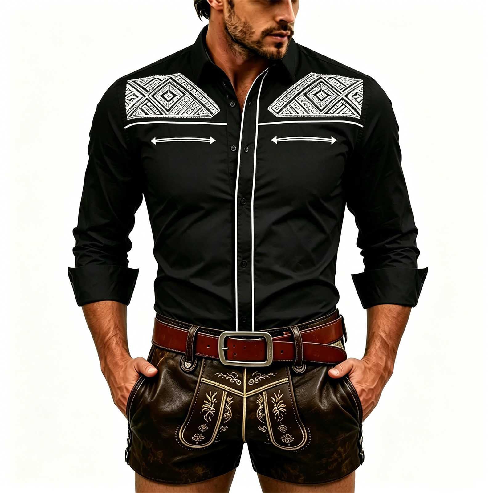 Chemise Western décontractée pour weekend et sorties entre amis - 5