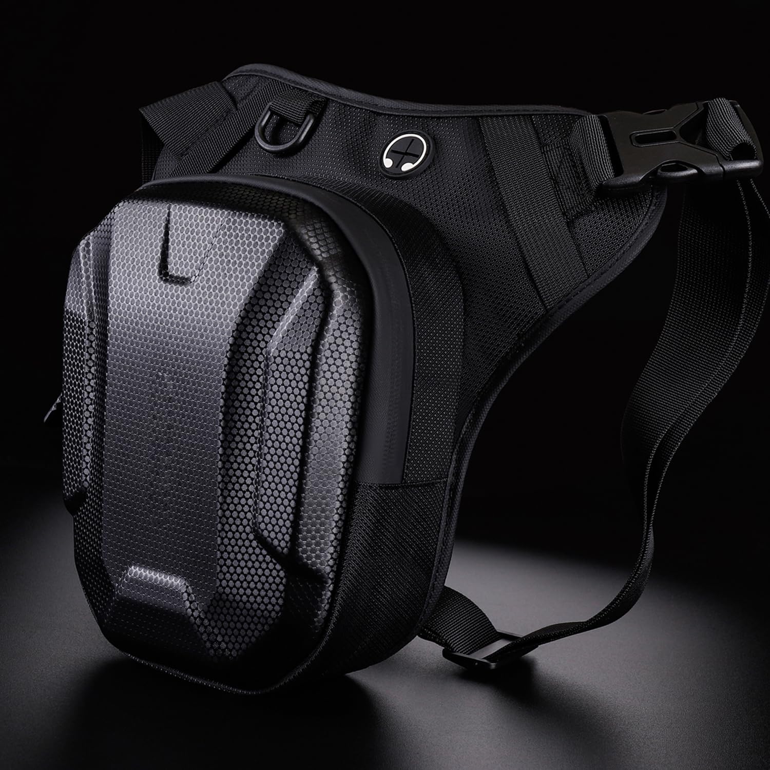 Sac banane tactique pour moto - Pour homme et femme - Pour l'extérieur, les voyages, la randonnée, le cyclisme - Sac de cuisse Oxford, #01Noir., One Size, Cyclisme, sport