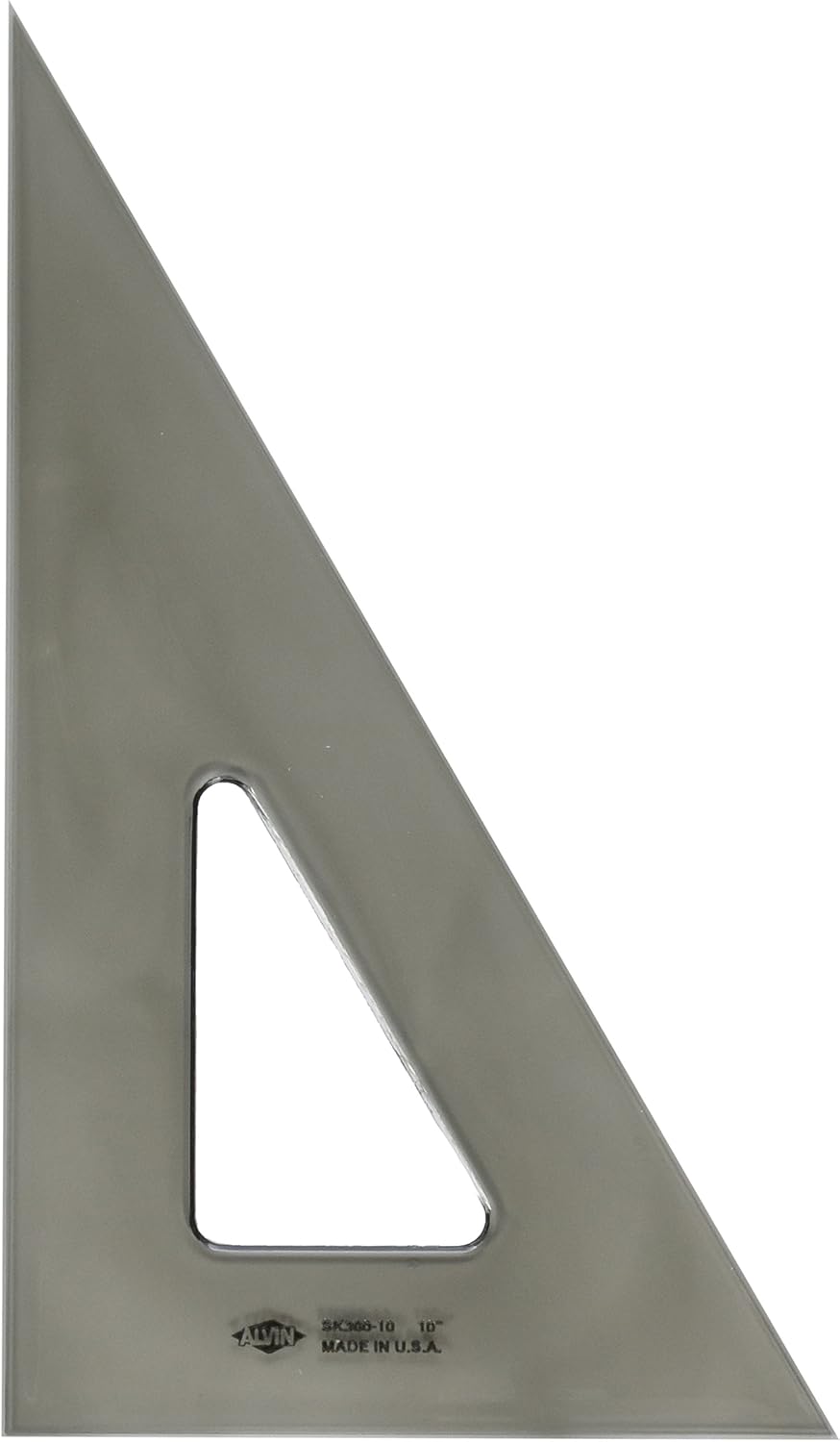 Amazon.com: ALVIN - 10 inches Smoke-Tint Acrylic Triangle Ruler 30/60 ...