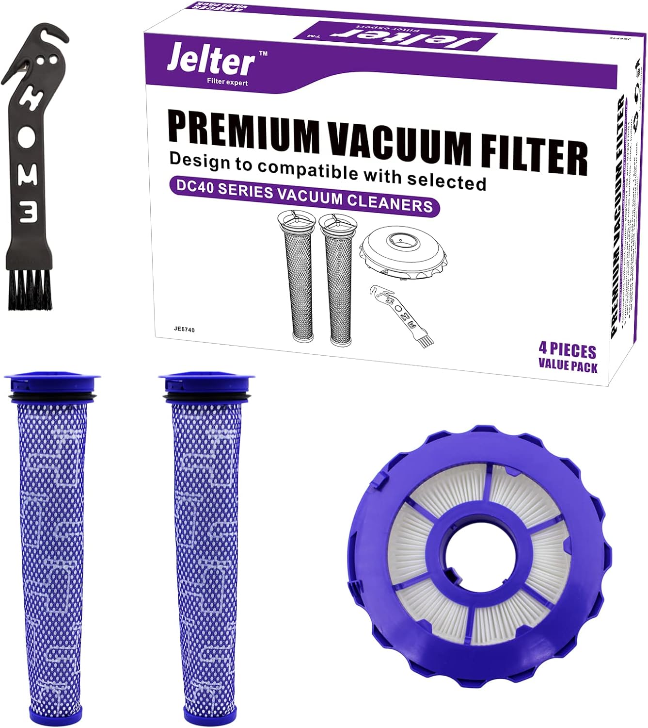 Jelter DC40 filter compatible with Dyson DC40 HEPA filter