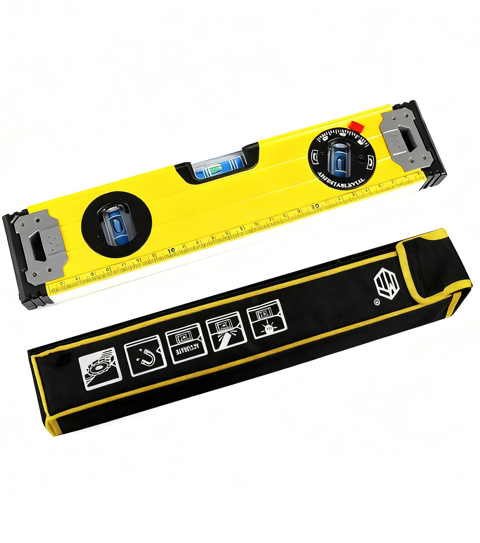 Magnetic Bubble Level - 3 Line, Aluminum Alloy -1 Magnetic Bubble Level - 3 Line, Aluminum Alloy -1
