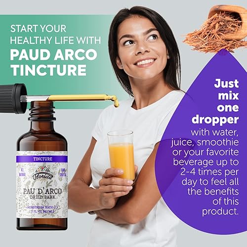 Miniatura 4 de PAU d'Arco Tintura (Tabebuia Impetiginosa) Corteza seca, PAU d'Arco líquido herbario y extracto vegano