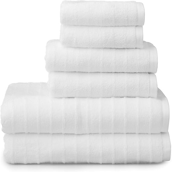 James 6 Piece Towel Set 2 Bath Towels 2 Hand Towels 2