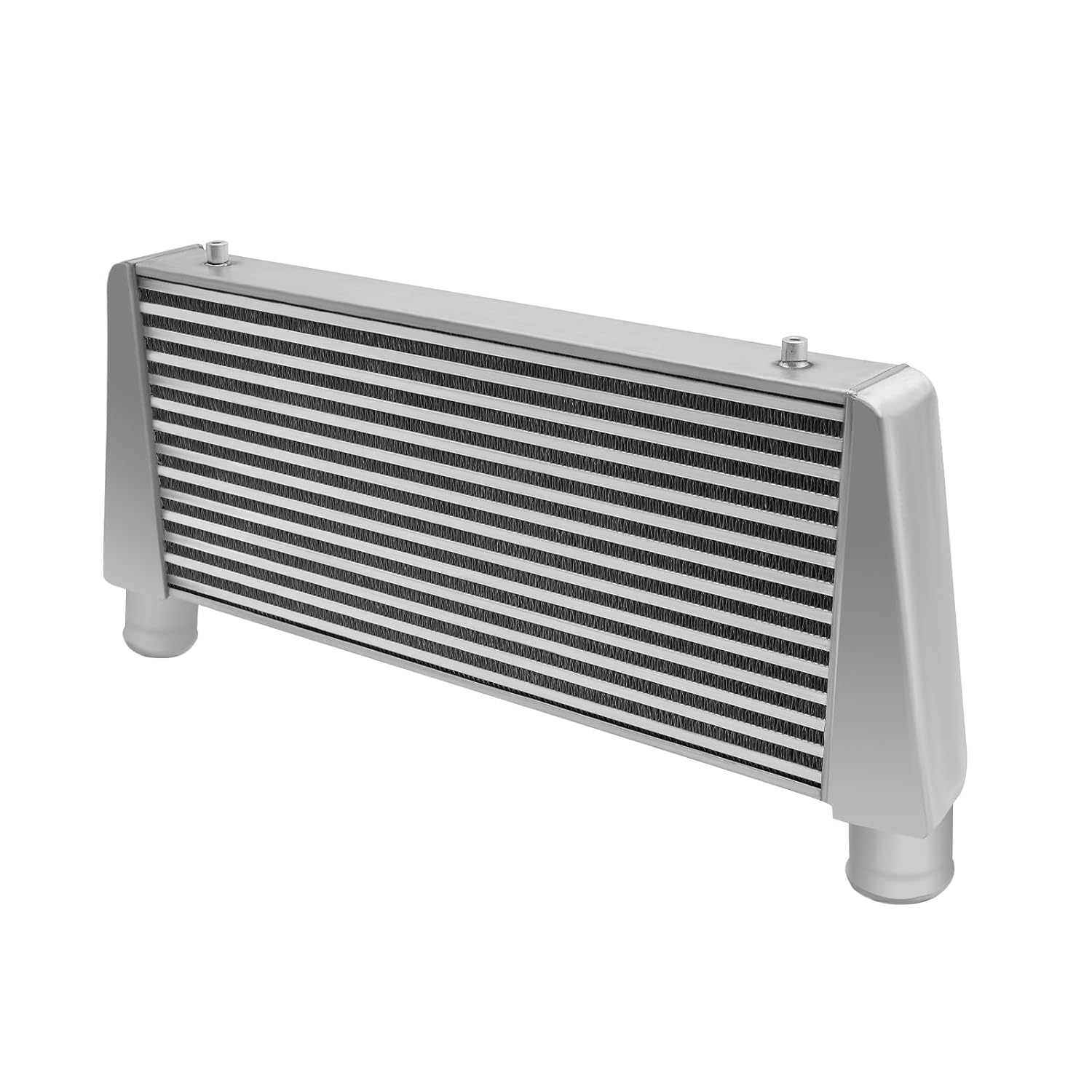 Universal Front Intercooler Integrated Full Aluminum Top Feed Turbo Mount 29.5 * 13.25 * 2.75inch Efficient Heat Dissipation Increase More Air Flow Directly Installed