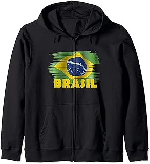 Brazil Soccer Brazil Football Zip Hoodie
