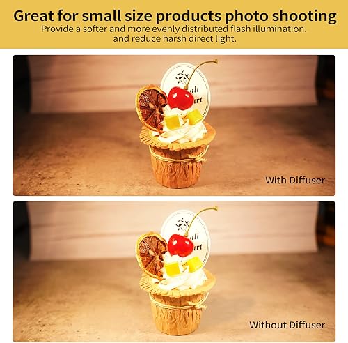 Vista 2 de Meking Mini kit de iluminación para fotografía Softbox, lámpara LED de mesa de 2700 K, sistema de iluminación cálida continua para pequeños