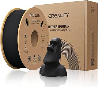 Creality Hyper PLA Filament 1.75mm, 3D Printer Filament Stronger Toughness Smooth Printing Dimensional Accuracy +/- 0.03mm 1kg(2.2lbs) for Creality K1, K1 Max, Ender 3 V3 SE 3D Printers (Black)
