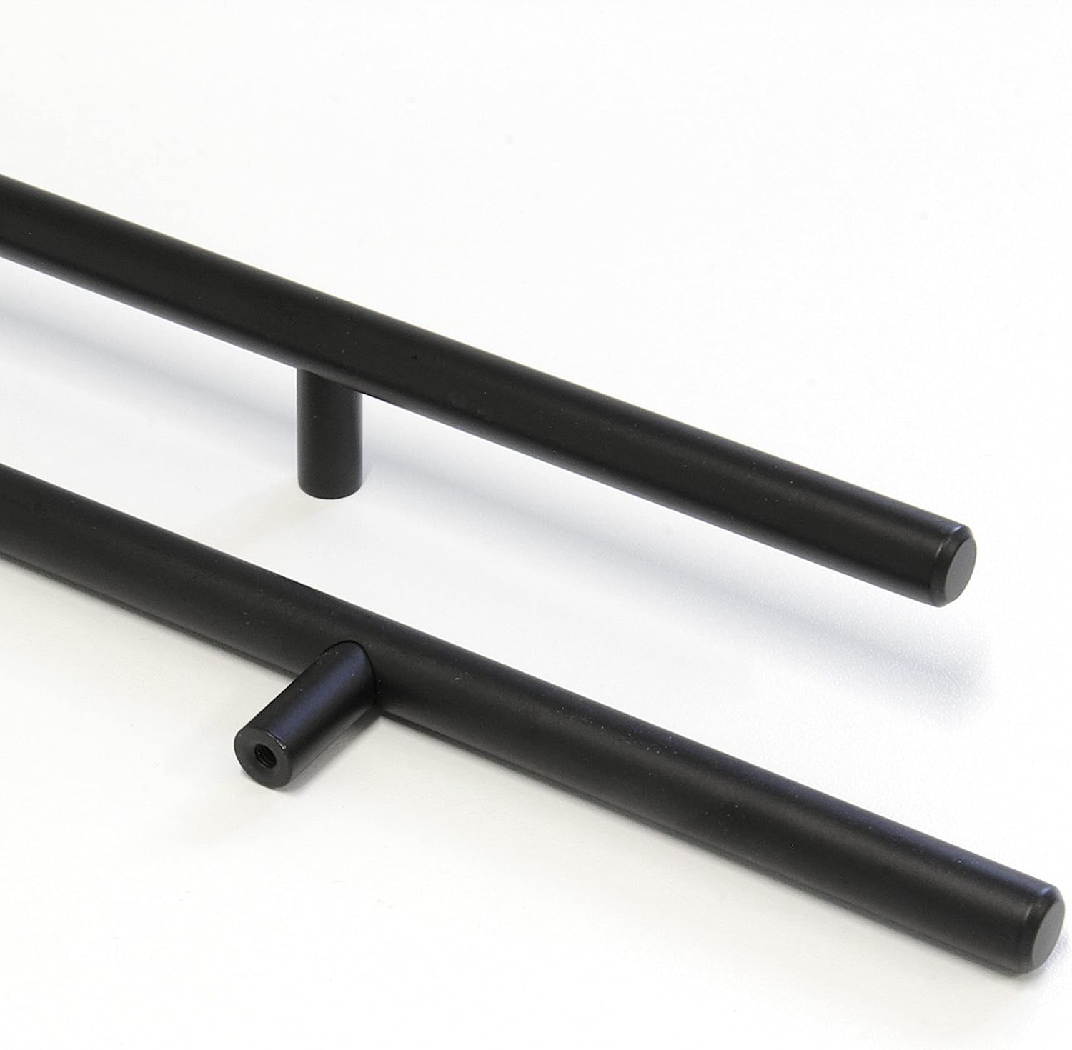 RCH Hardware HD-SS002-352 Solid Stainless Steel Modern Cabinet Drawer Handle Pull, 13 7/8 Inch, Matte Black
