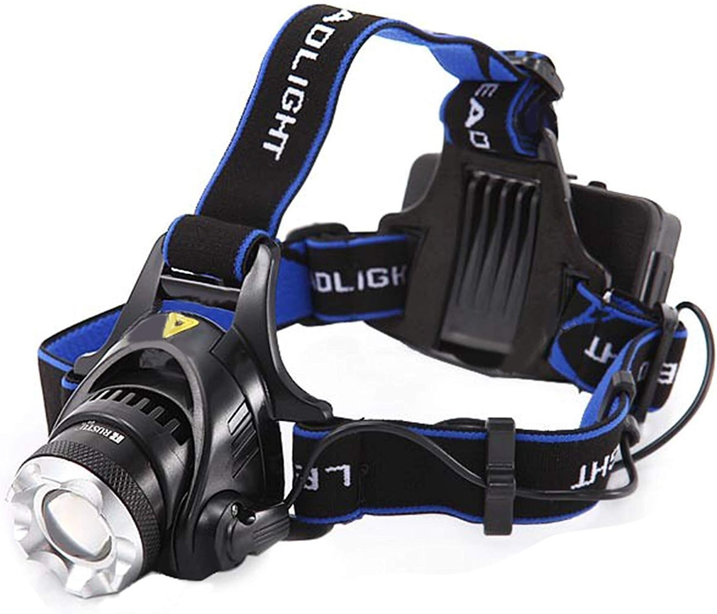 UDee Zoom able 3 Modes Super Bright LED Headlamp with Rechargeable Batteries, Car Charger, Wall Charger